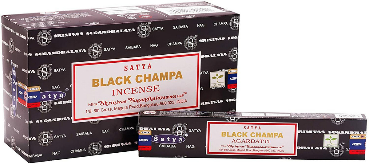 Satya Black Champa Incense, 15 g –