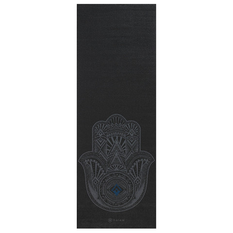 Yoga Mat, Grey Hamsa, 4 mm