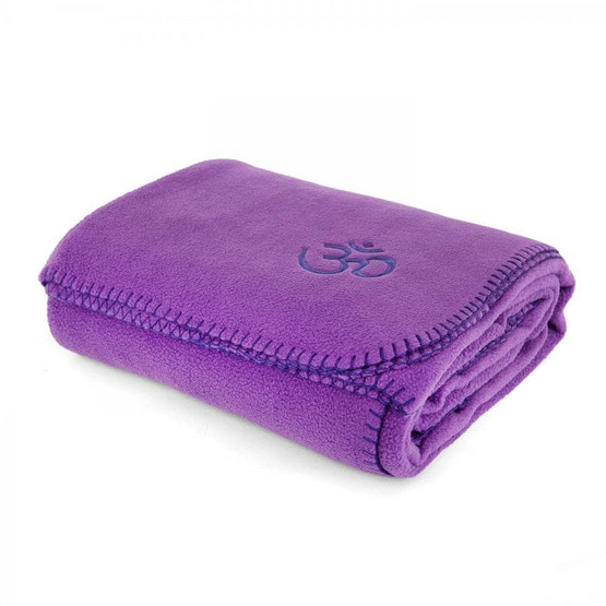Fleece Yoga Blanket ASANA BLANKET with LOTUS embroidery