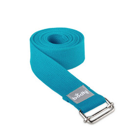 Yoga strap ASANA BELT with metal sliding buckle