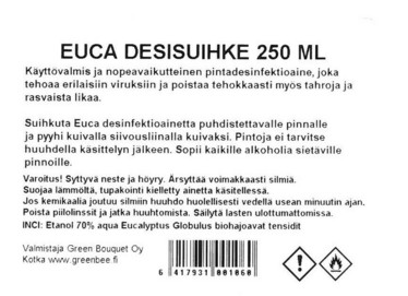 Desinfiointisuihke Euca, 250 ml