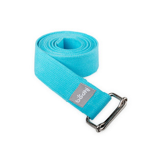 Yoga strap ASANA BELT with metal sliding buckle