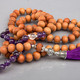 Mala -  Amethyst, Rock Crystal and Sandalwood, 108 beads