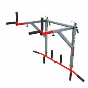Chin-up/tricep dip/abdominal rack for gymnastic ladders