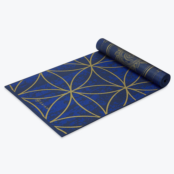 Gaiam Spiral Motion Reversible Premium Yoga Mat, 6 mm –