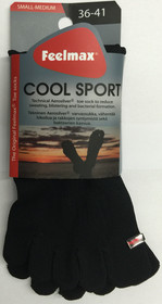 Coolsport Heel Black, toe socks