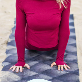 Yoga Mat, Vegan Suede, 3 mm