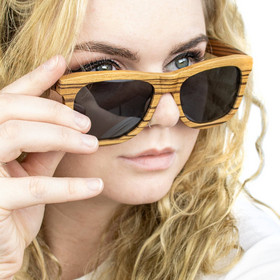 Sunglasses, Eco Zebrawood