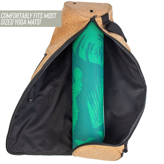 Manduka Go Light Yoga Mat Carrier Bag with Pocket, Adjustable Strap,  Suitable for most Yoga Mats Black