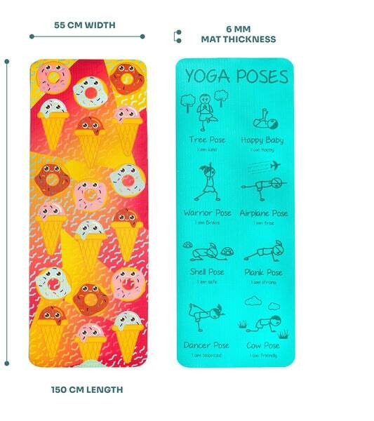 Kids Yoga Mat Set - Fun Unicorn Yoga Mat for Girls - Comfortable - Chemical  Free - Non-Toxic - Non