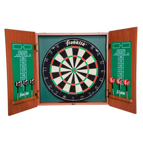 Dartboard with Cabinet + 6 darts