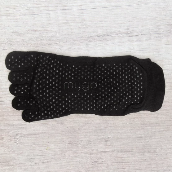 Non-Slip Yoga Toe Socks - Black