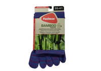 Bambu Toe Socks, Mottled Blue