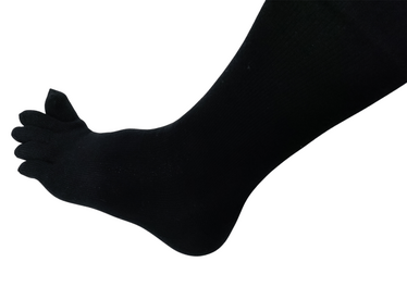 Bambu Toe Socks, Black