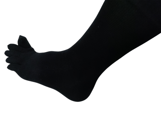 Barebarics - Barefoot Socks - No-Show - Black