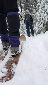 Hok 145 cm Hiking Skis + Pivot Bindings