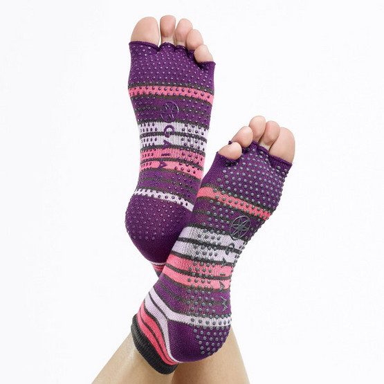 GAIAM TOELESS YOGA SOCKS - SKYLINE