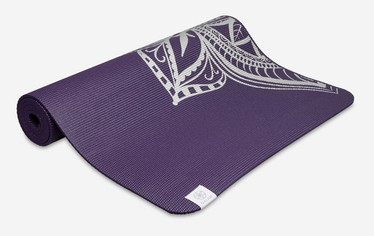 Yoga Mat, Aubergine Metallic, 6 mm