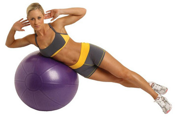 Fitnesspallo, 75 cm, 500 kg, violetti