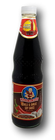 Chili-valkosipuli soijakastike