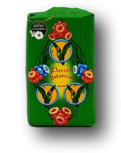 Thai Parrot Botanical Green Soap, Herbal Skin Care Floral  (8851929002796)