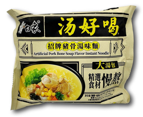 Baixiang Instant Noodles with Pork Soup Flav. 113g