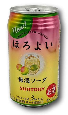 Suntory Horoyoi Plum Soda Fl Alc3% 350ml