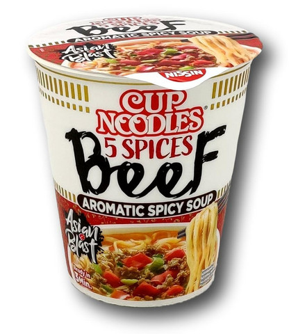 Nissin 5 Spicy Beef Cupnoodles 64 g