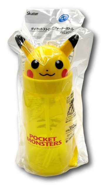 Pokemon Pikachu Die-Cut Straw Type Bottle