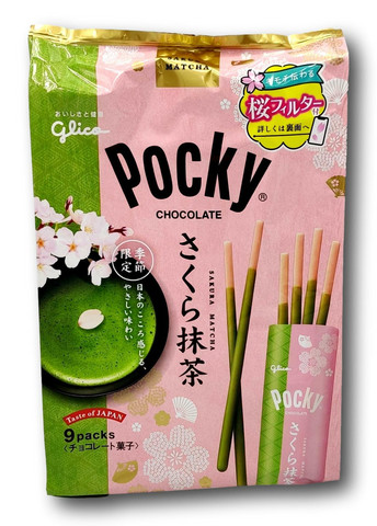 Pocky Biscuit Sticks Sakura Matcha 114,3g