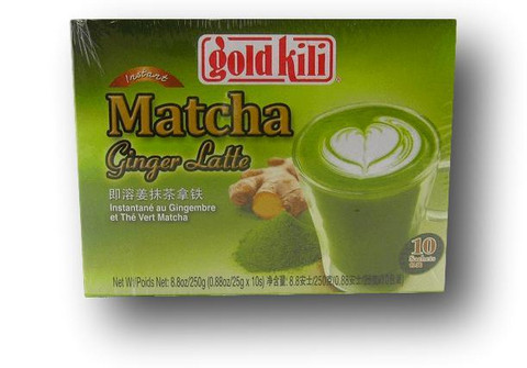 Matcha-inkivääri latte juoma
