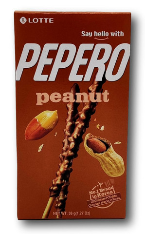 Lotte Pepero Suklaa & Keksitikku - Maapähkinä 36g