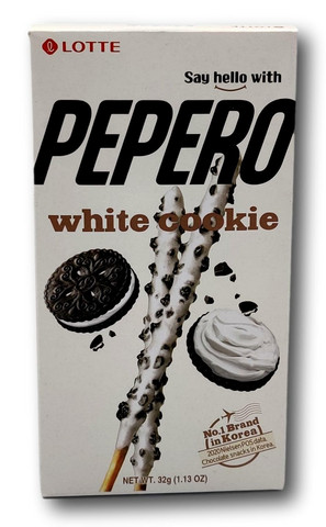 Lotte Valkoinen Suklaa Pepero keksitikku kerman 32 g