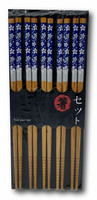 Flowers Chopsticks set Blue, 5 pairs