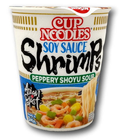 Nissn cup noodle soy sauce shrimp 63g