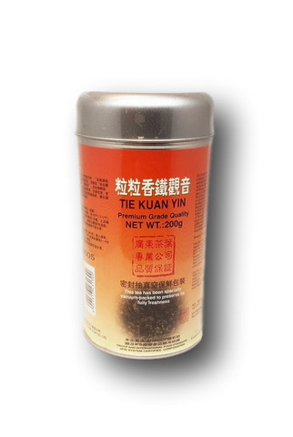 Tie Kuan Yin Oolong teen lehtiä