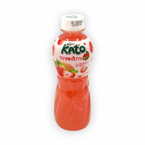 Kato Strawberry flavored drink with Nata de Coco 320ml