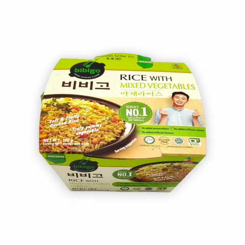 CJ bibigo RTS Rice with Mixed Vegetable 160g