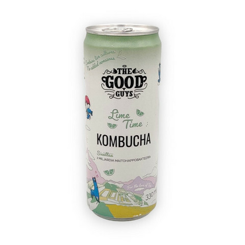 The Good Guys Kombucha Lime Time 0,33l