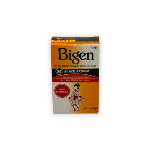 Hoyu Bigen Hair Color Powder Black Brown No58