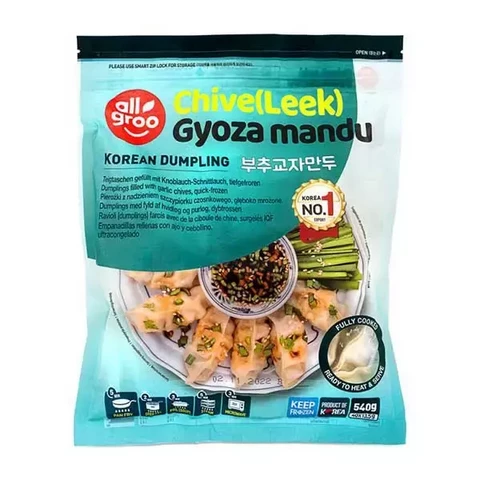 Allgroo Korean Leek Dumpling 540 g