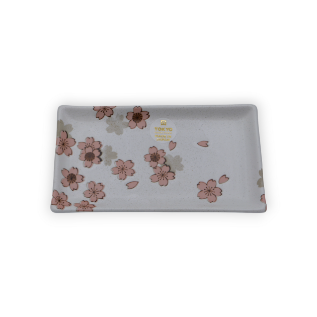Sakura Plate 22.5x12.7cm White