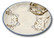 EAM Three cats plate pink/blue