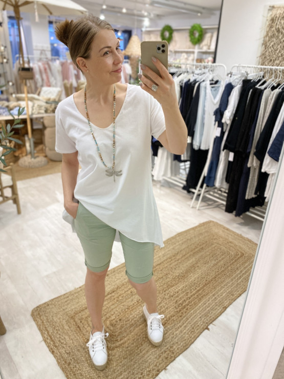 METTE JOGGER SHORTSIT OLIIVI