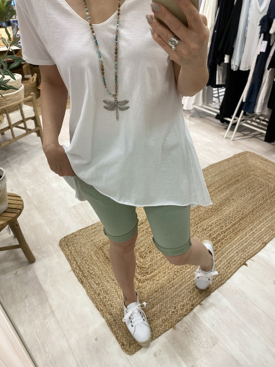 METTE JOGGER SHORTSIT OLIIVI