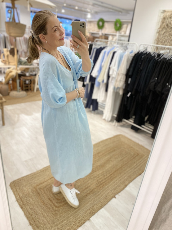 LOVISA PUUVILLAMEKKO TAIVAANSININEN