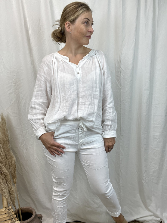 FLORA JOGGERI VALKOINEN