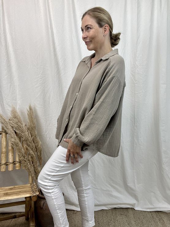 MARIANNE PUUVILLAPUSERO TAUPE