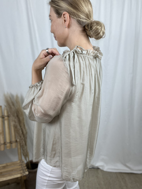 TERESA SILKKIPUSERO BEIGE