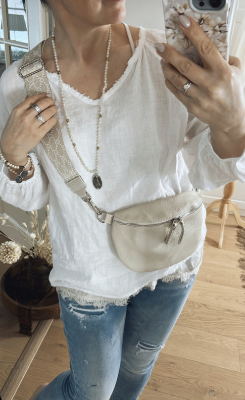 CROSSBODY NAHKALAUKKU BEIGE